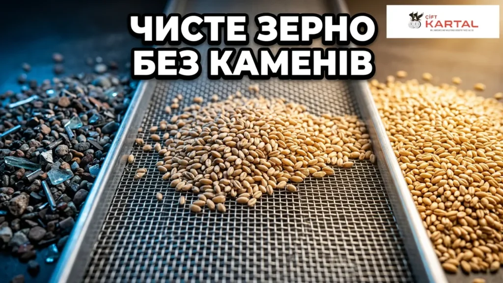 Очищення зерна від каміння за допомогою каменевідбірника ÇKTA від Çift Kartal