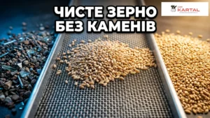 Очищення зерна від каміння за допомогою каменевідбірника ÇKTA від Çift Kartal