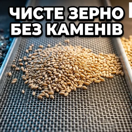 Очищення зерна від каміння за допомогою каменевідбірника ÇKTA від Çift Kartal
